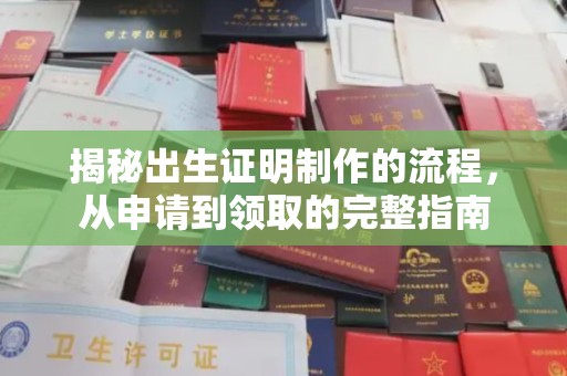 城东揭秘出生证明制作的流程，从申请到领取的完整指南