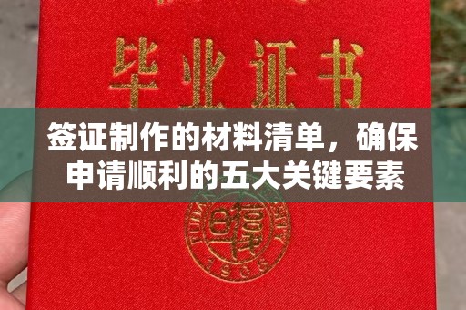城东签证制作的材料清单，确保申请顺利的五大关键要素