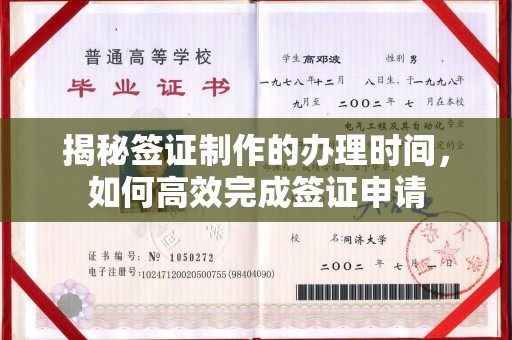 城东揭秘签证制作的办理时间，如何高效完成签证申请