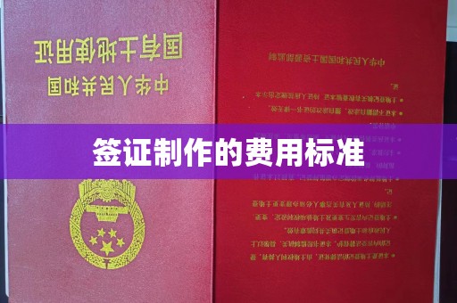 城东签证制作的费用标准