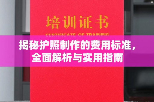 城东揭秘护照制作的费用标准，全面解析与实用指南